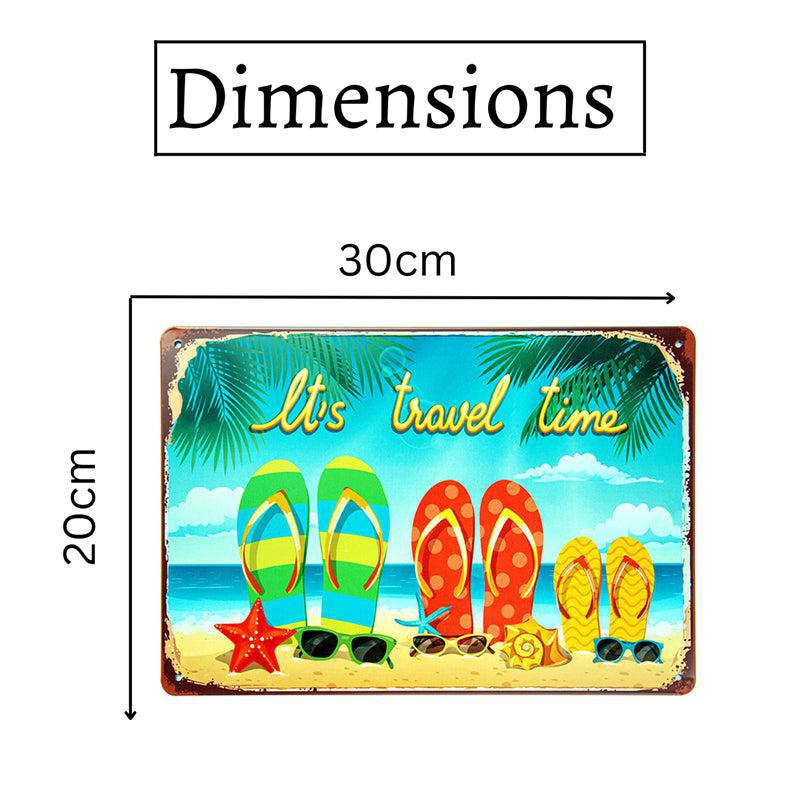 It's Travel Time Retro Metal Wall Accent media 7