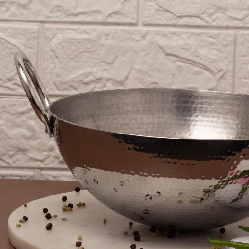 Vintage Hammered Kadhai - 3200 mL / 10 Inches media 3