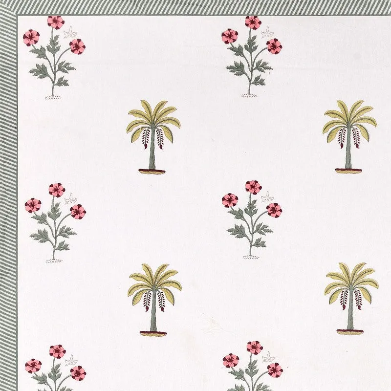 PalmBreeze Cotton Table Cover - Pink,Yellow media 6