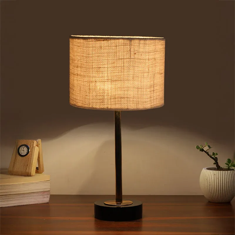 Sienna I Rodin Wooden Table Lamp - White,Gold,Black media 1