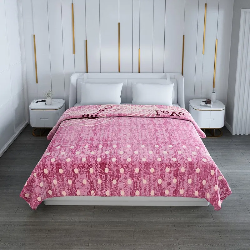 Monte Carlo Blush Flowers Blanket (Pink)- 1000 GSM media 3