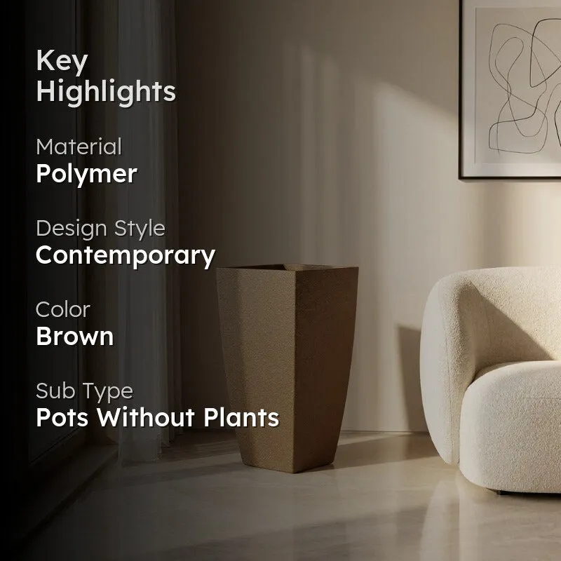 Obsidian Bloom Planter - Brown media 2