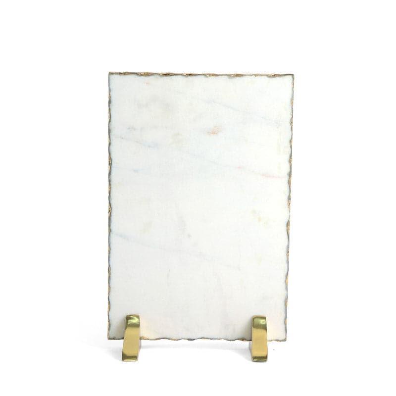 Good Vibes Only Leafy Printed Marble Showpiece media 5