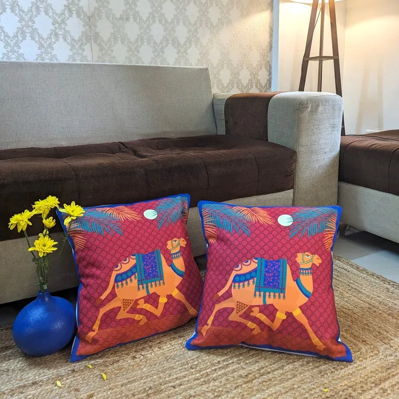 Camel Enclave Cushion Cover - Set Of Two media 1