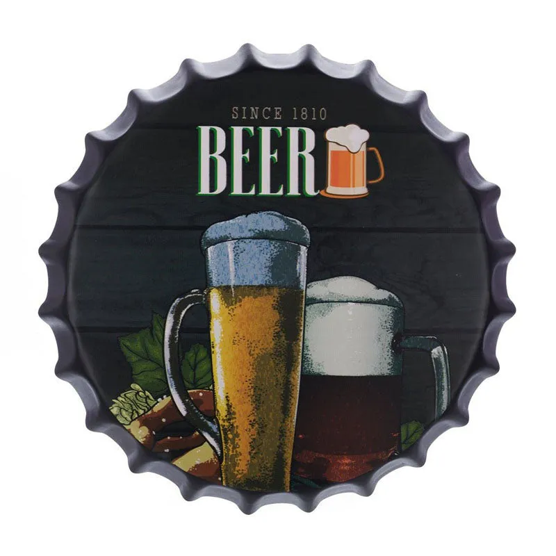 Since 1810 Beer Bottle Cap Metal Wall Accent media 3