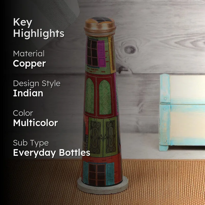 Mughal Doors Copper Bottle - 800 mL media 2