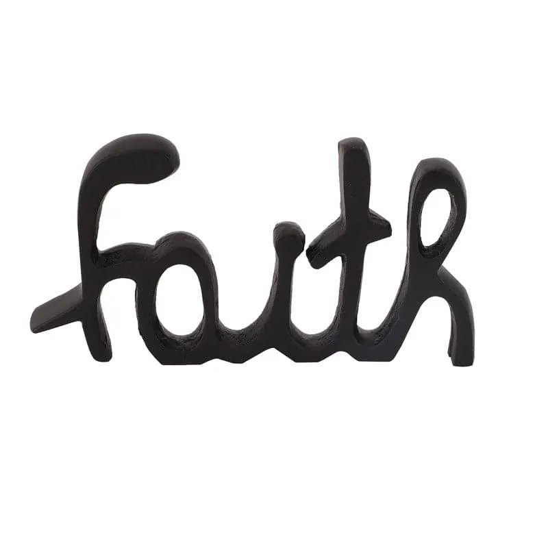 Faith Typography Showpiece - Black media 4