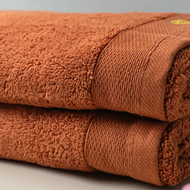 Micro Cotton Soft Serenity Solid Hand Towel (Orange) - Set Of Two media 4