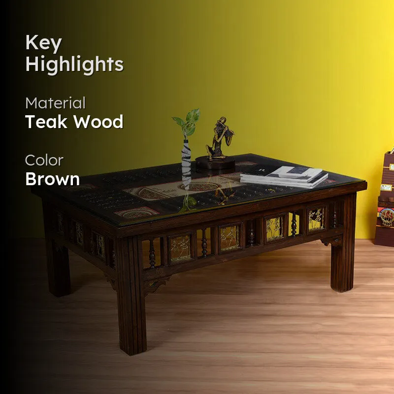 Aloha Teak Wood Center Table media 2