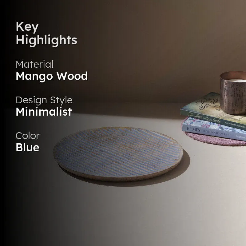 Aurora Handcrafted Mango Wood Platter media 2