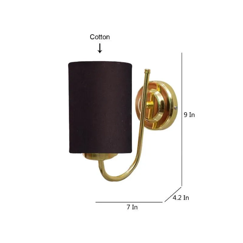 Galora Hepa Fabric & Metal Wall Lamp - Black media 5