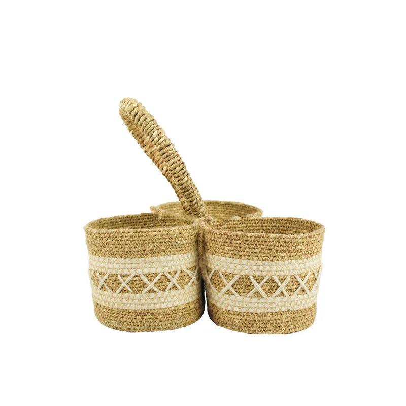 Araiya II Sea Grass Natural Fiber Storage Basket media 7