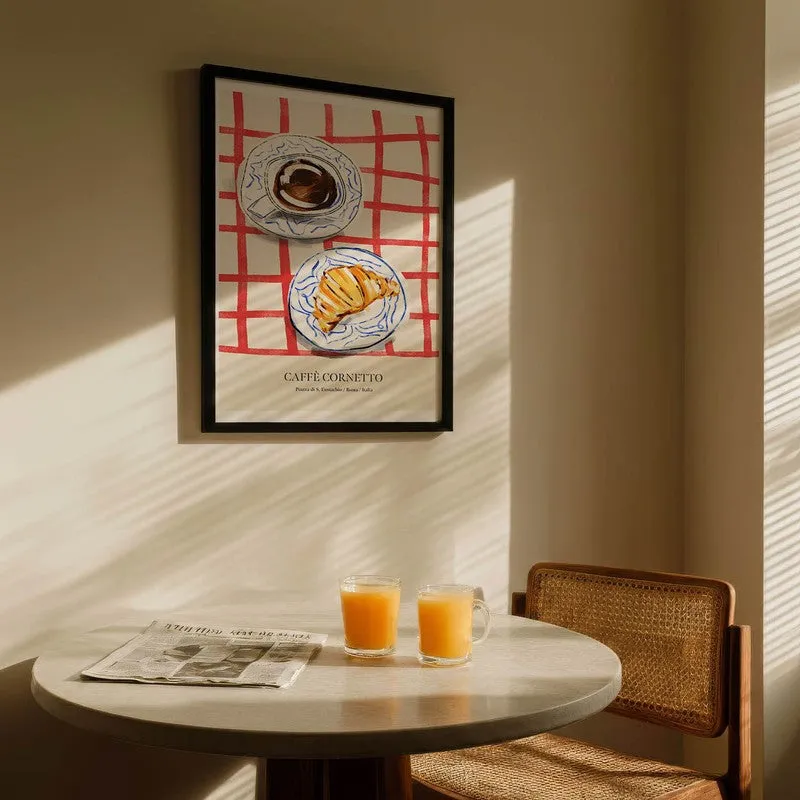 CroissantTable Archival Canvas Wall Art - Black media 5