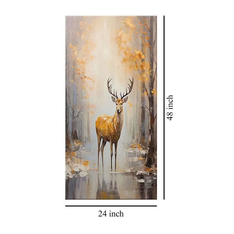 Woodland Deer Wall Painting media 7