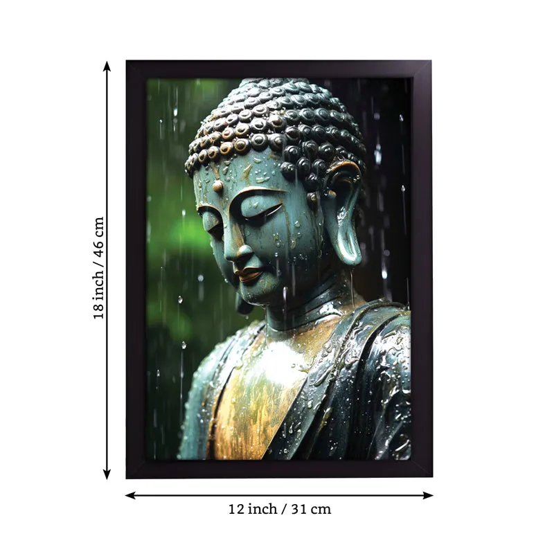 Awakened Grace Buddha Wall Painting media 6
