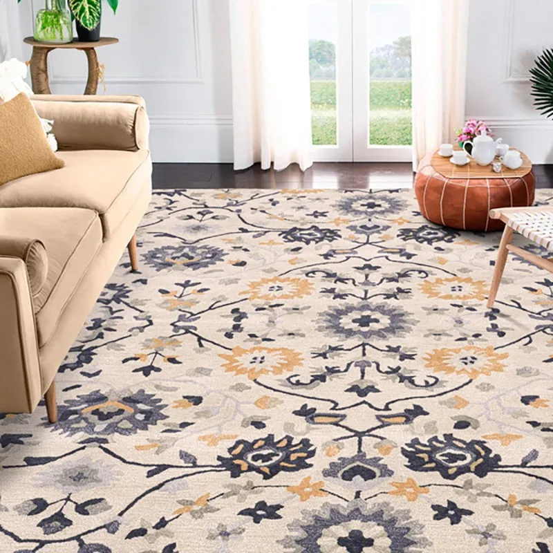 Erinyes Hand Tufted Ethnic Wool & Nylon Carpet - Blue media 8