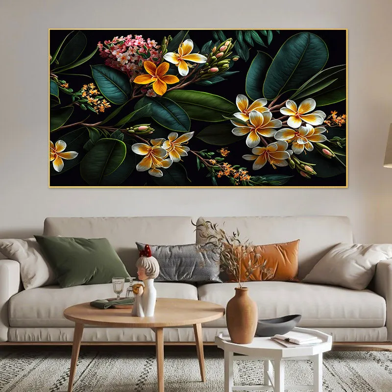 Alsonia Jungle Floral Canvas Wall Painting media 1