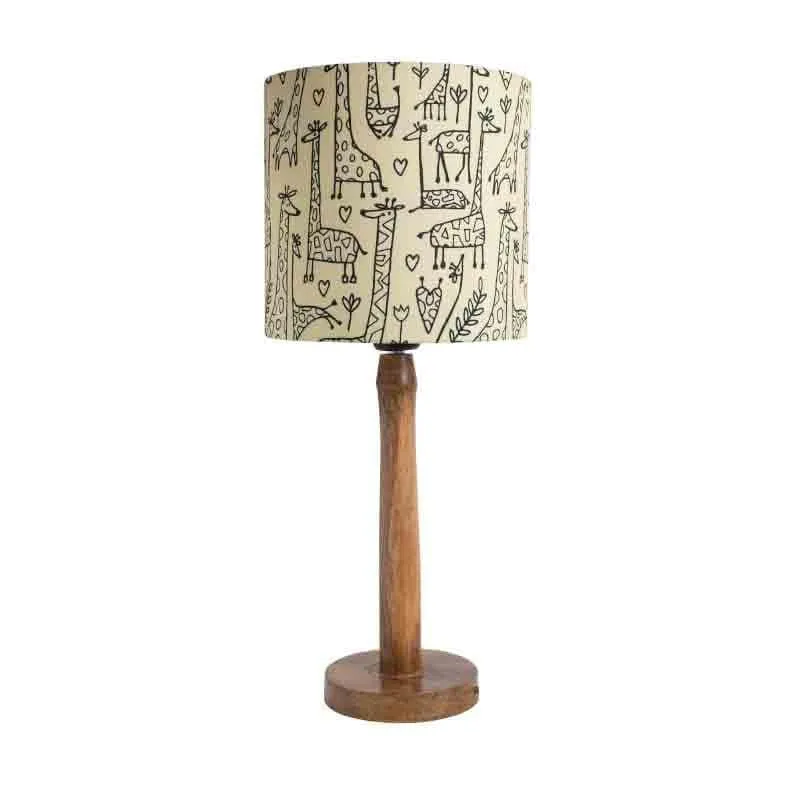 Nordic Tall Tales Fabric Table Lamp - Beige,Brown media 3