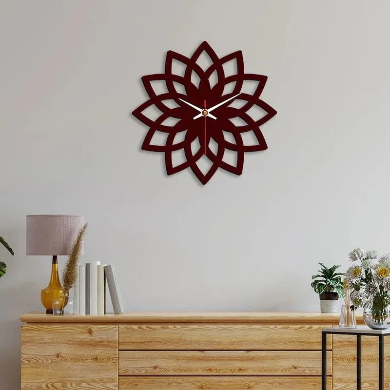Blossom Frame Wooden Wall Clock media 3