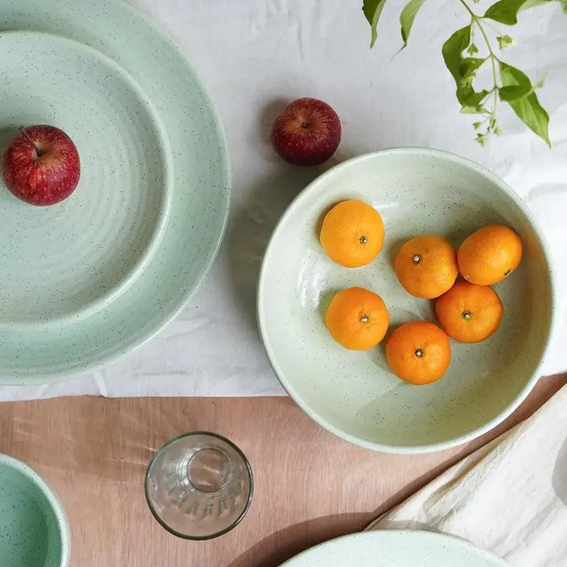 Lemongrass Handmade Serving Bowl media 3
