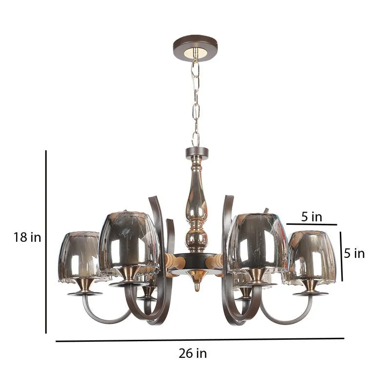 Lanthrite III Chandelier - Smokey media 8