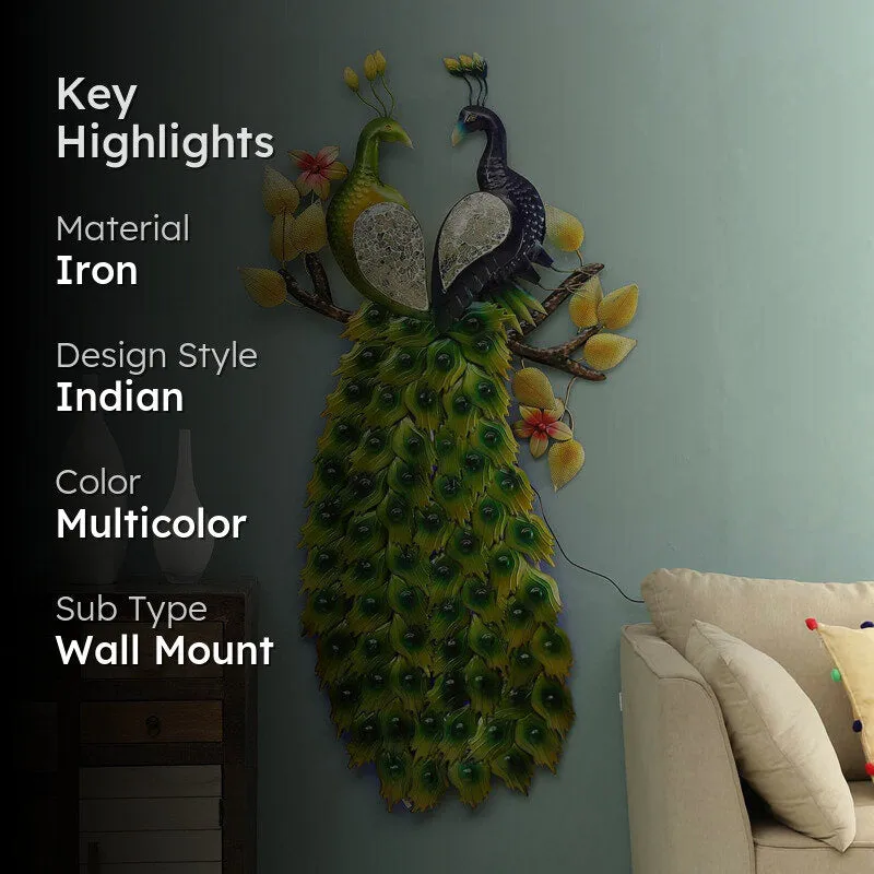 Mayura Pair Iron Wall Accent media 2