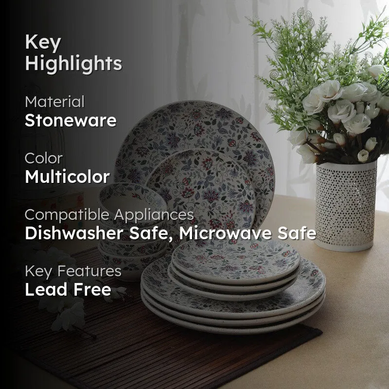 Florence Stoneware Dinner Set - 12 Piece Set media 2