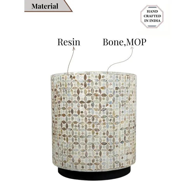 Walnix Mother of Pearl Side Table - Off White media 7