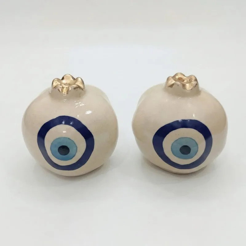 Artisan EvilEye Ceramic Salt & Pepper Bottle (50 mL each) - Set Of Two media 4