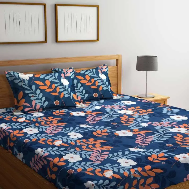 Stella Printed Microfiber Bedsheet - 130 GSM media 1