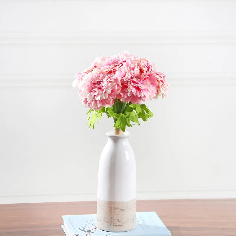 Marigold Artificial Flower Bunch - Pink media 1