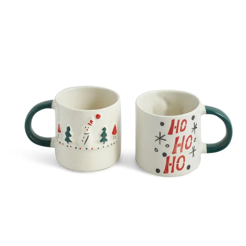 Christmas Ceramic Coffee Mug (330 mL Each) - Set Of Two media 3