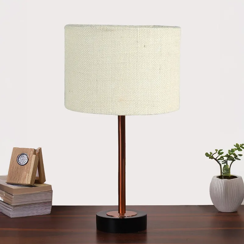 Sienna I Rodin Wooden Table Lamp - White,Copper,Black media 3