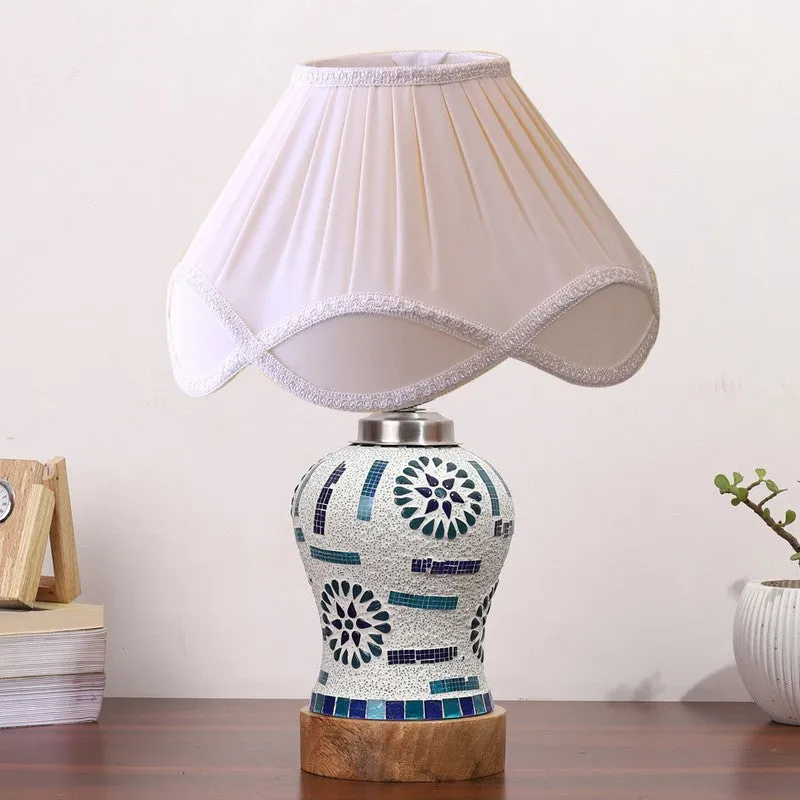 Sonara Pleated Wooden Table Lamp media 4