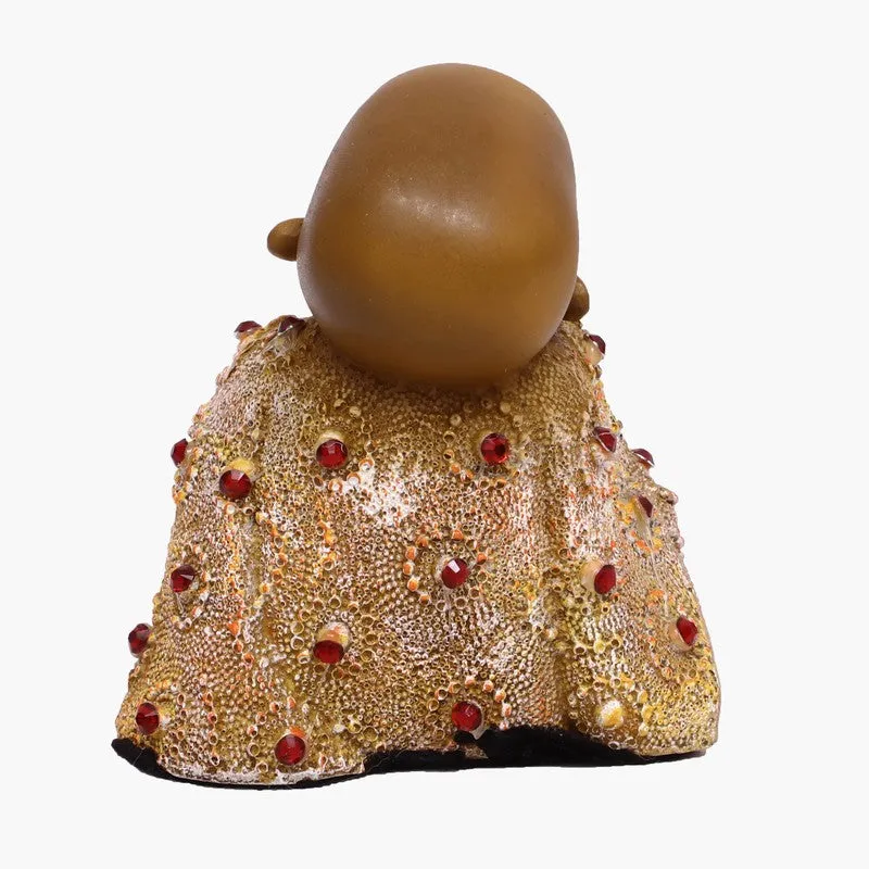 Serenity Laughing Buddha Showpiece - Brown media 5
