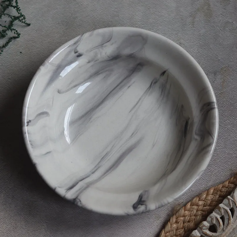 Imogen Ceramic Pasta Plate - White media 4