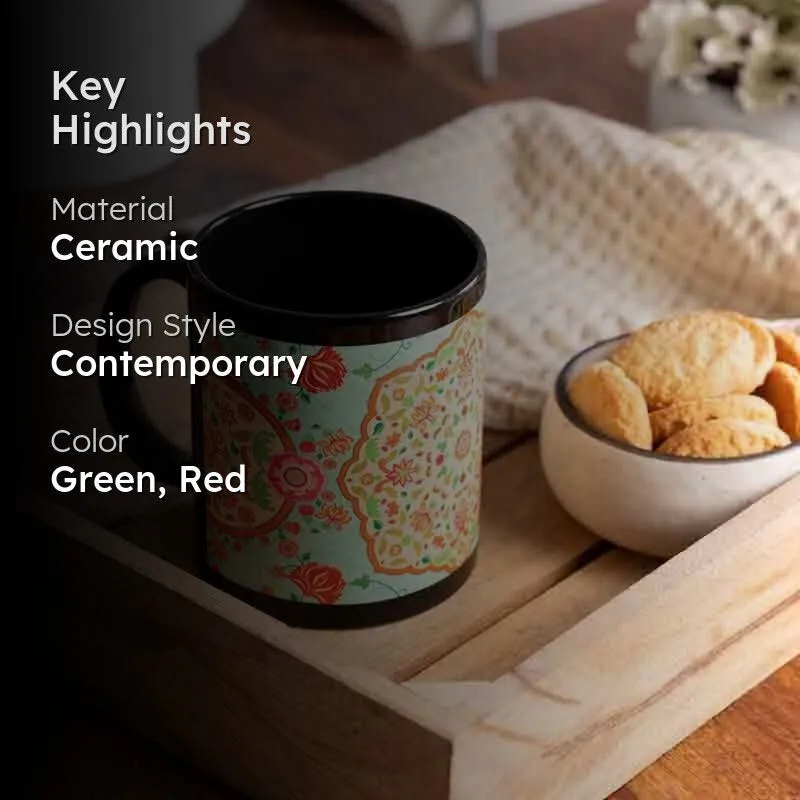 Ornate Ceramic Coffee Mug (325 mL) media 2