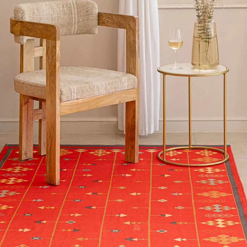 Dhaga Handwoven Cotton Rug media 5