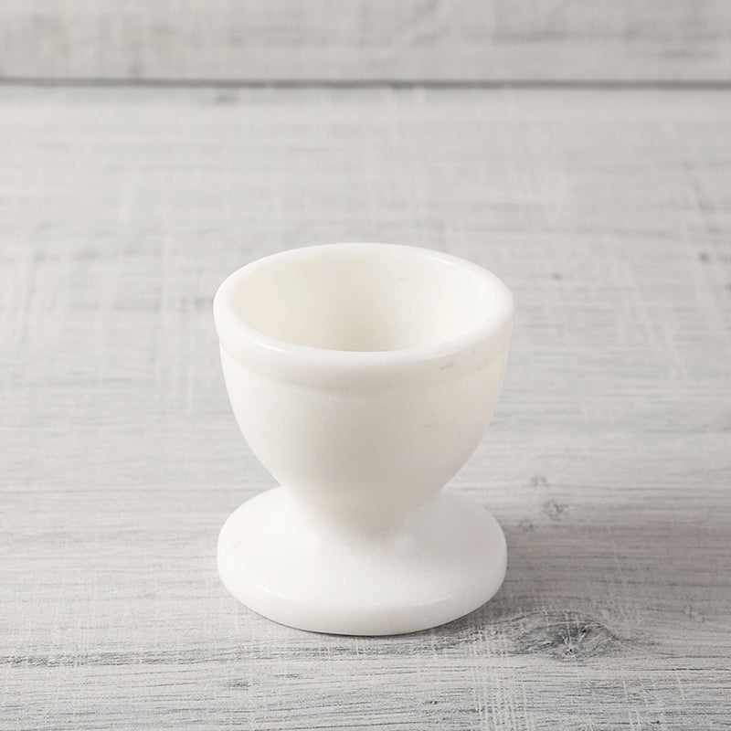 Stone Nest Marble Egg Cup (White) - Set Of Two media 5