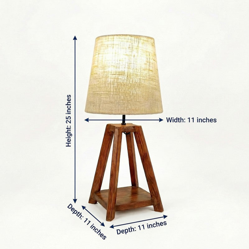 Mavella Jute Table Lamp - Brown,Beige media 8