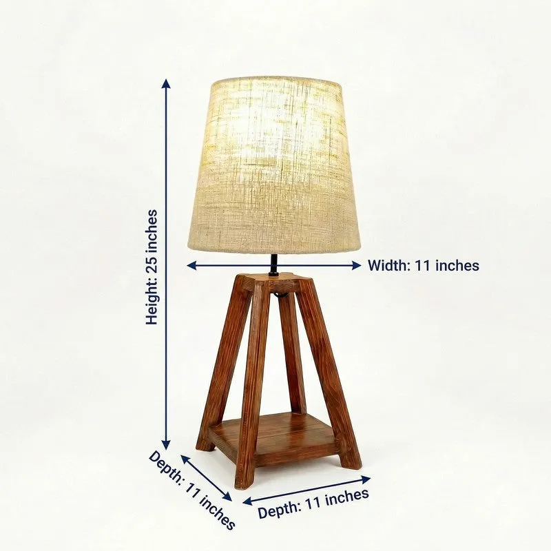 Mavella Jute Table Lamp - Brown,Beige media 8