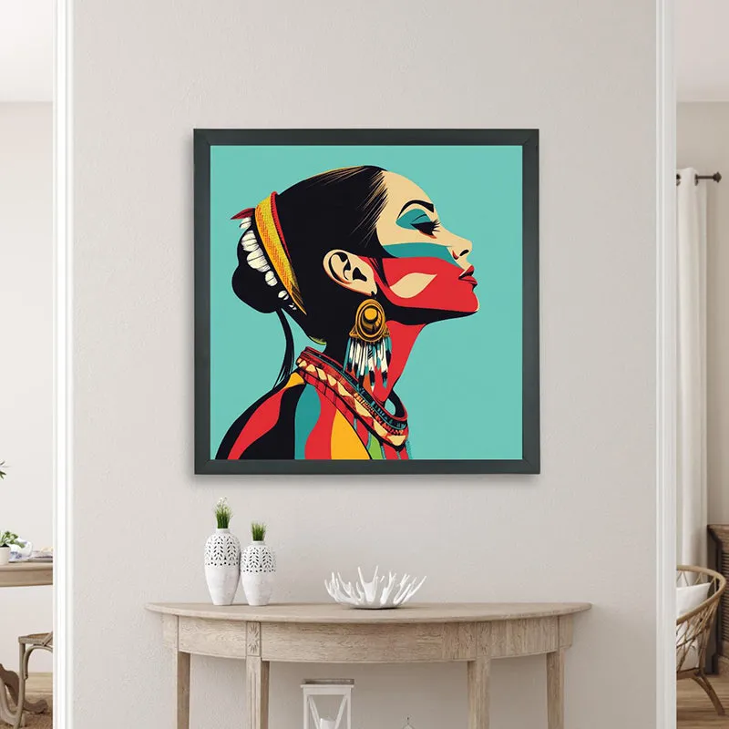 Neon Femme Wall Art With Resin Frame media 4