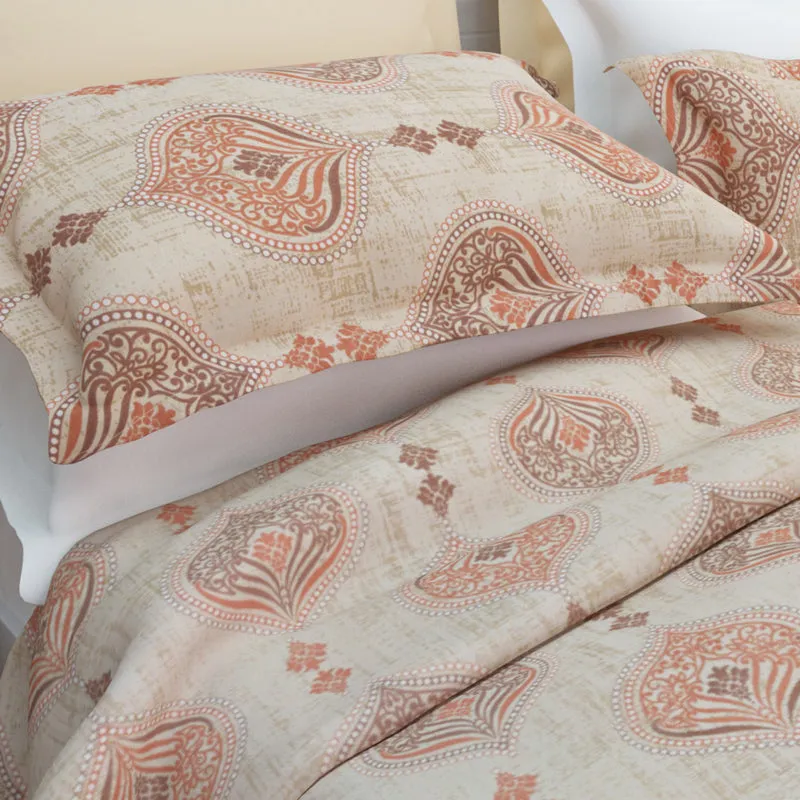 Dreams Of Desert Cotton Bedsheet (Beige) - 144 TC media 6