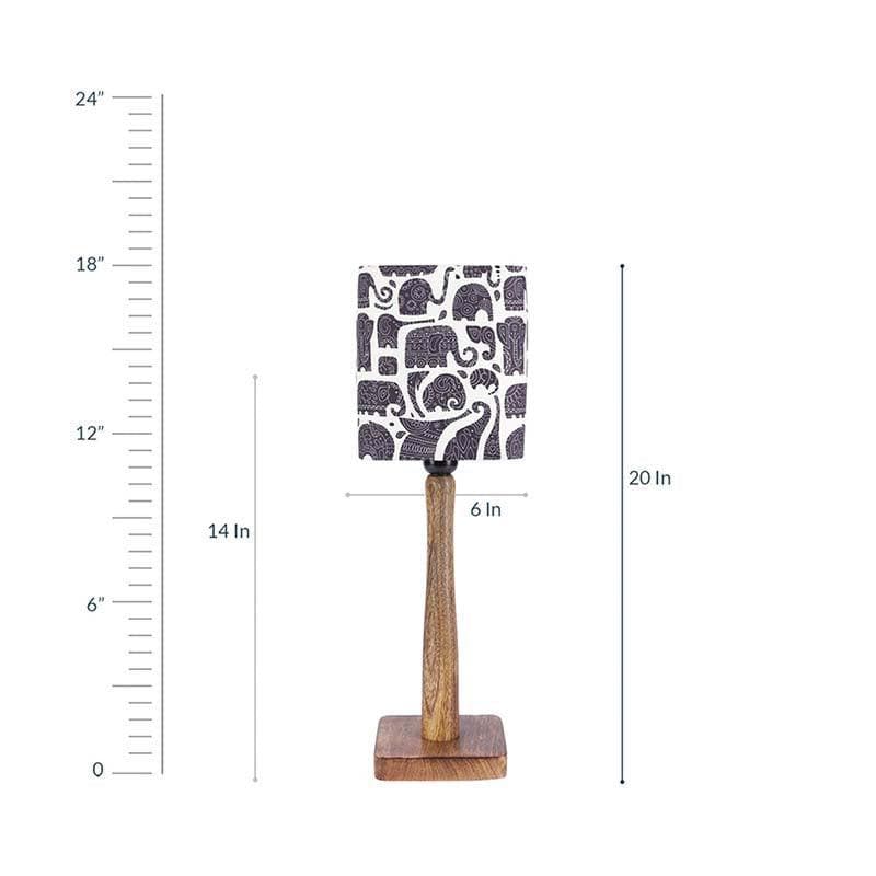 Cute Elephants Fabric Table Lamp - Multicolor media 5