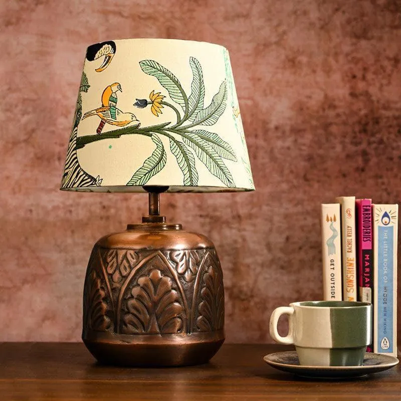Fiza Etched Fabric Table Lamp - Multicolor media 3