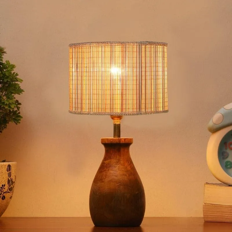 Sheldo Fabric Table Lamp - Beige media 1