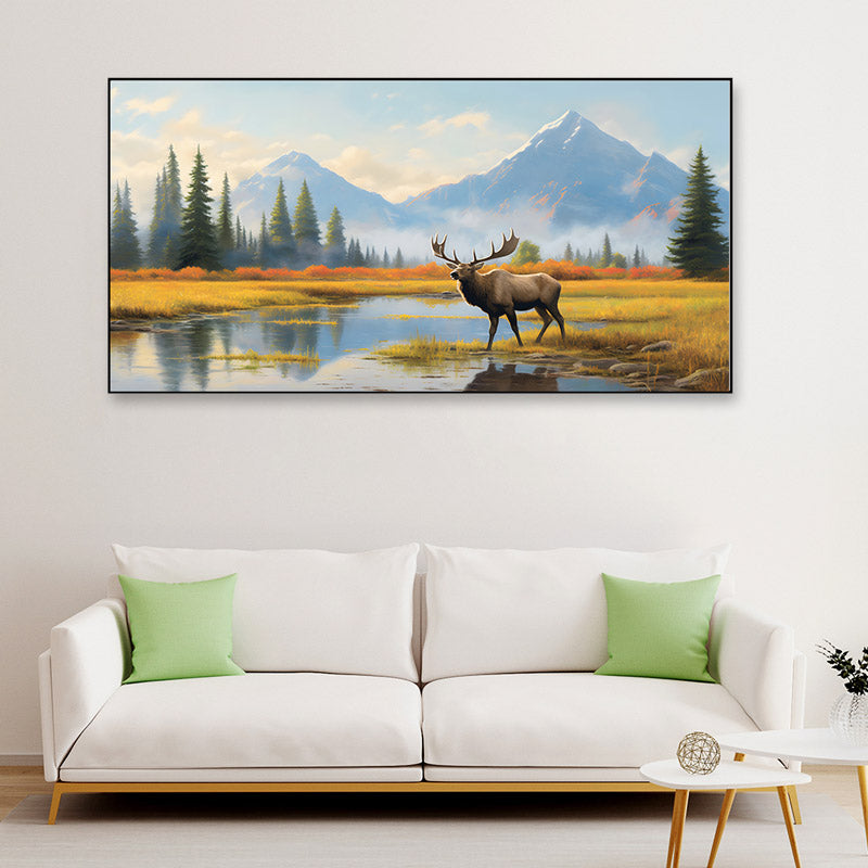 Antler Beauty Canvas Wall Painting