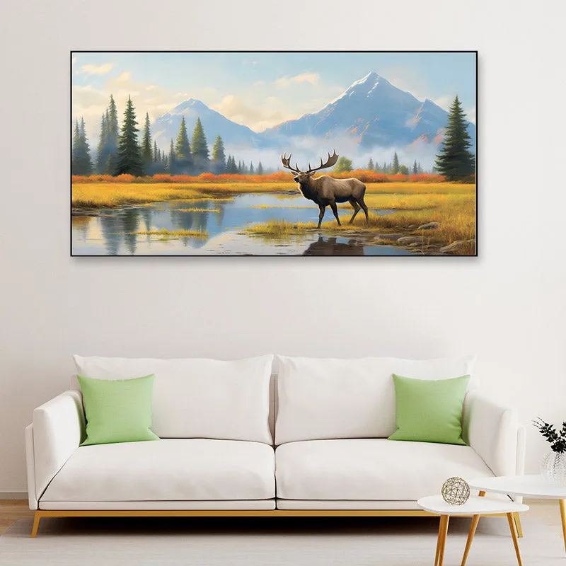 Antler Beauty Canvas Wall Painting media 1