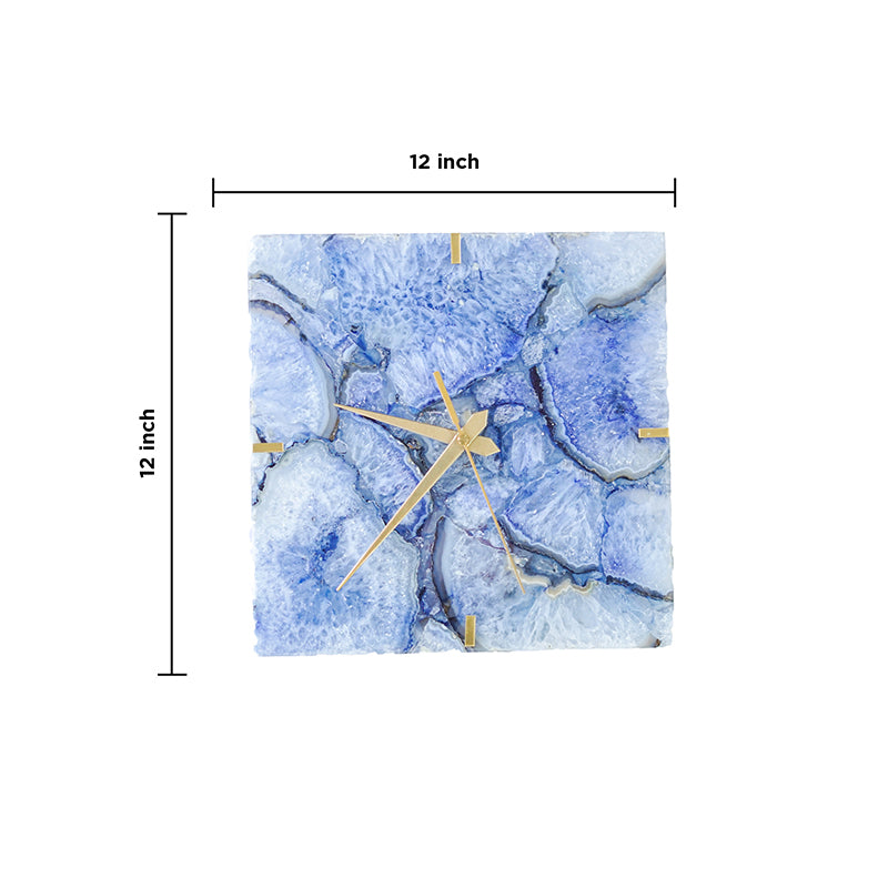 Andora Agate Wall Clock - Blue media 5