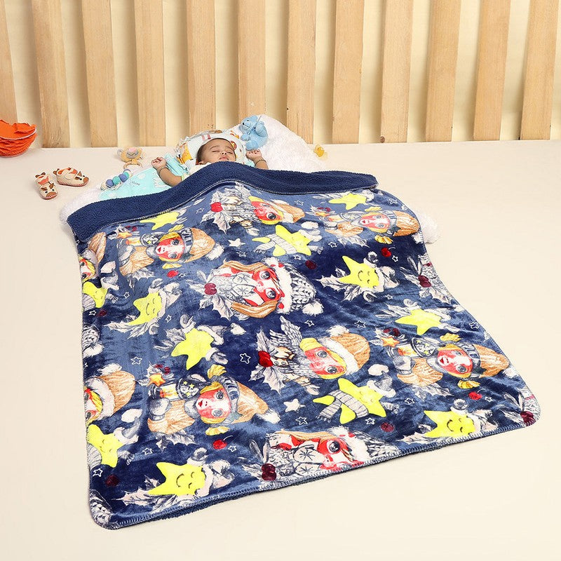 Monte Carlo Whimsical Wonderland Kids Blanket (Blue)- 500 GSM